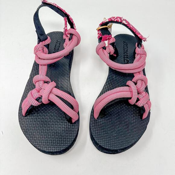 BRAND NEW Arizona Love Trekky Rope Pink Sandals, New with Tags Size 38 MSRP $140 - Picture 8 of 13